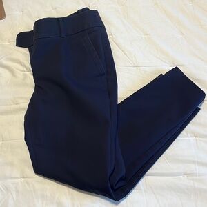 LOFT Petites Julie Skinny Navy Pant